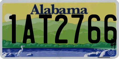 AL license plate 1AT2766