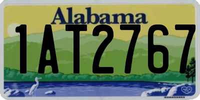 AL license plate 1AT2767