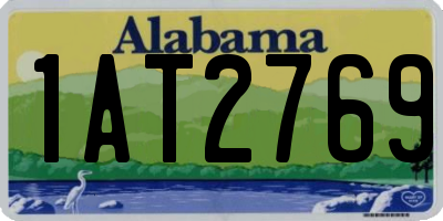 AL license plate 1AT2769