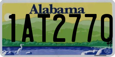 AL license plate 1AT2770