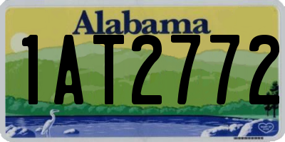 AL license plate 1AT2772