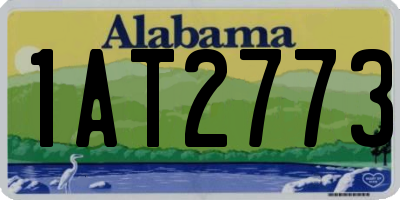 AL license plate 1AT2773