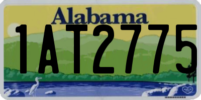 AL license plate 1AT2775