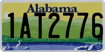 AL license plate 1AT2776
