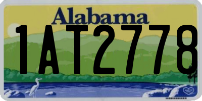 AL license plate 1AT2778
