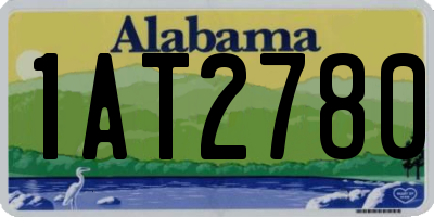 AL license plate 1AT2780