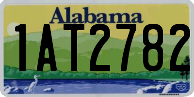 AL license plate 1AT2782