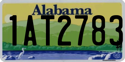 AL license plate 1AT2783