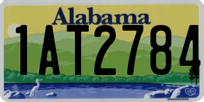AL license plate 1AT2784