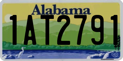 AL license plate 1AT2791