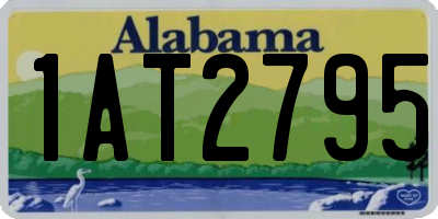 AL license plate 1AT2795