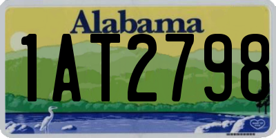 AL license plate 1AT2798