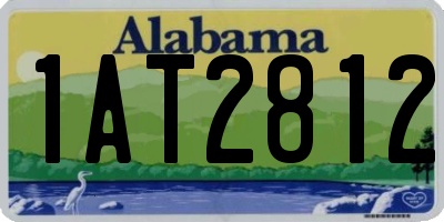 AL license plate 1AT2812