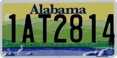 AL license plate 1AT2814