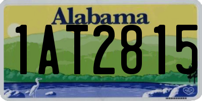 AL license plate 1AT2815