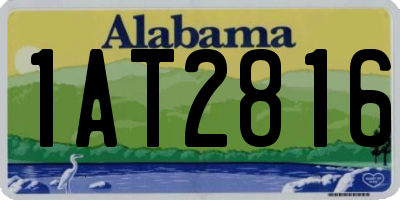 AL license plate 1AT2816