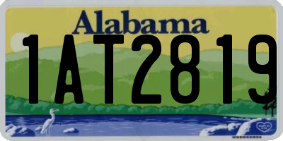 AL license plate 1AT2819
