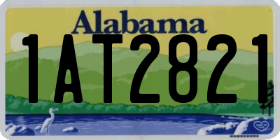 AL license plate 1AT2821