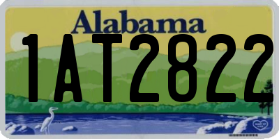 AL license plate 1AT2822