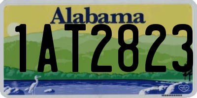 AL license plate 1AT2823