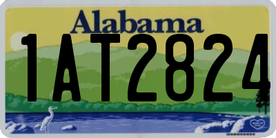 AL license plate 1AT2824