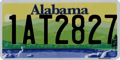 AL license plate 1AT2827