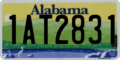 AL license plate 1AT2831