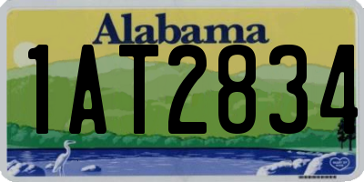 AL license plate 1AT2834