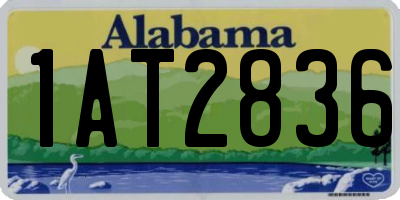 AL license plate 1AT2836