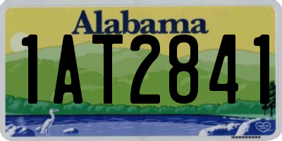 AL license plate 1AT2841