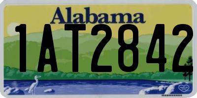AL license plate 1AT2842