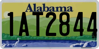 AL license plate 1AT2844