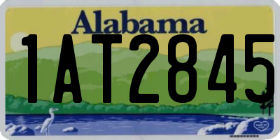 AL license plate 1AT2845