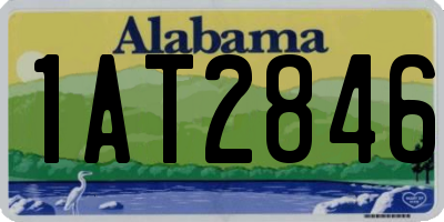 AL license plate 1AT2846