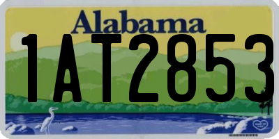 AL license plate 1AT2853
