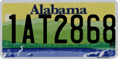 AL license plate 1AT2868