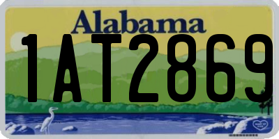 AL license plate 1AT2869