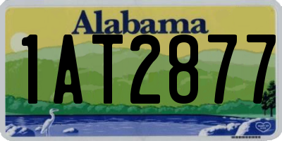 AL license plate 1AT2877