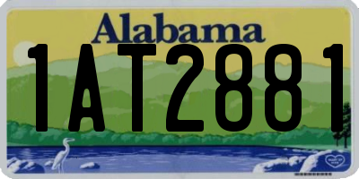 AL license plate 1AT2881