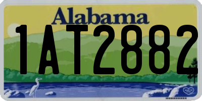 AL license plate 1AT2882