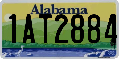 AL license plate 1AT2884