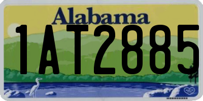 AL license plate 1AT2885