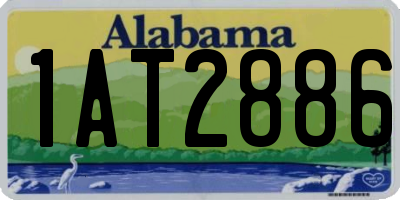 AL license plate 1AT2886