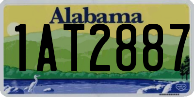 AL license plate 1AT2887