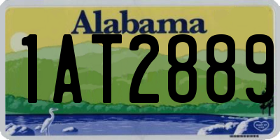 AL license plate 1AT2889