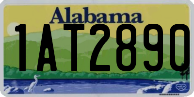 AL license plate 1AT2890