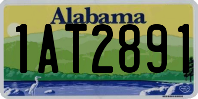 AL license plate 1AT2891