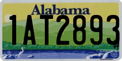 AL license plate 1AT2893