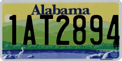 AL license plate 1AT2894
