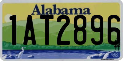 AL license plate 1AT2896